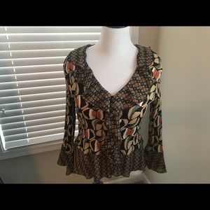 Sunny Leigh multi color blouse. XL